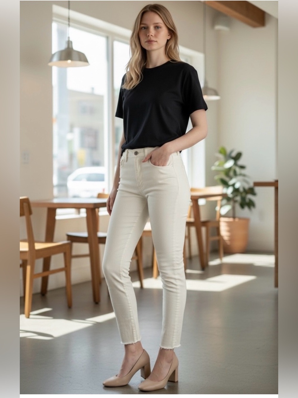 White MOTHER Jeans